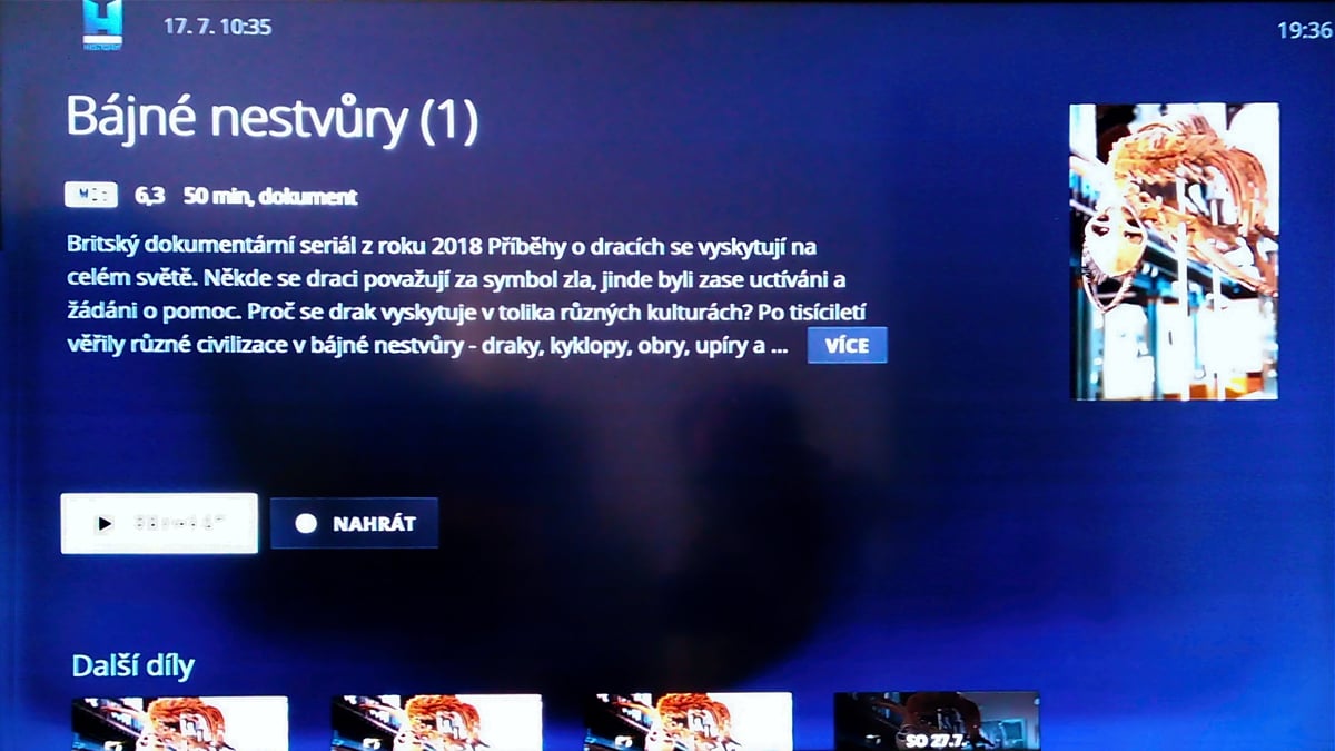 Zobrazení seriálových řad