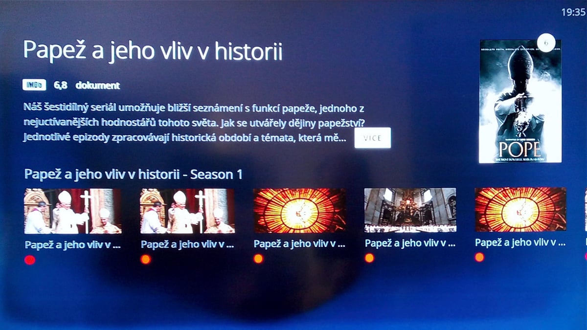 Zobrazení seriálových řad