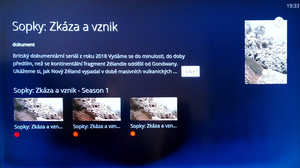 Zobrazení seriálových řad