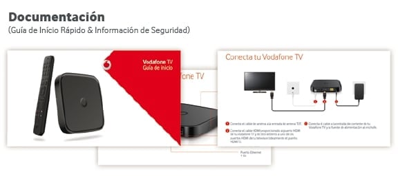 Dálkové ovládání - set-top box Vodafone Spain