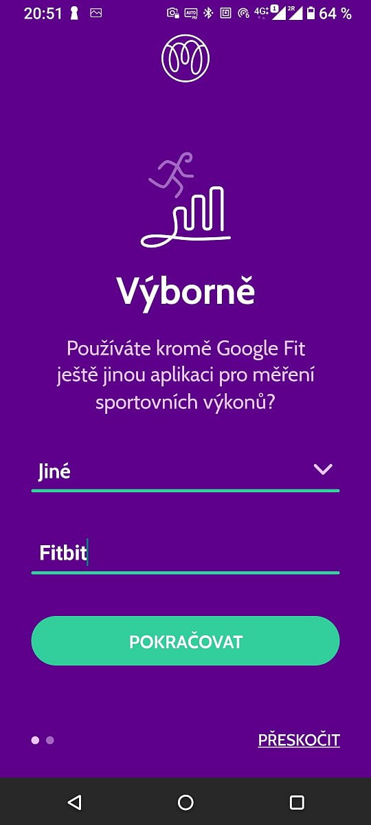 Nastavení dalších aplikací pro měření aktivit. (12/2020)