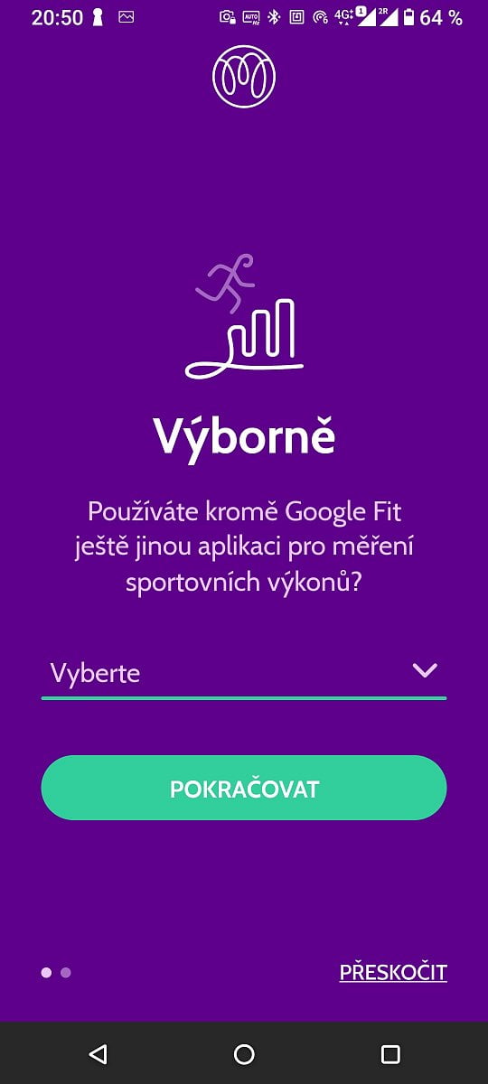 Nastavení dalších aplikací pro měření aktivit. (12/2020)