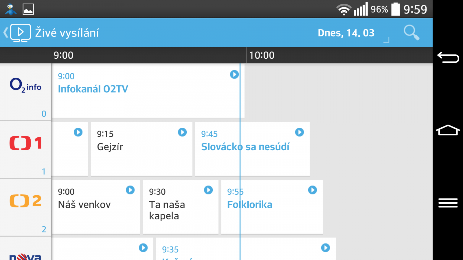 Stanice O2 Info v nabídce služby O2TV Go