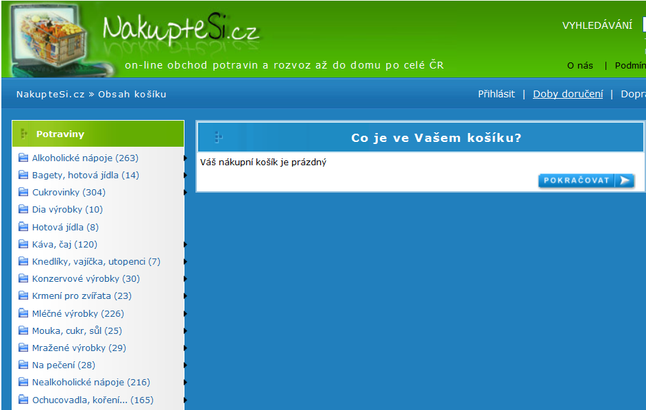 E-shopy s potravinami