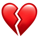 emoji zlomené srdce