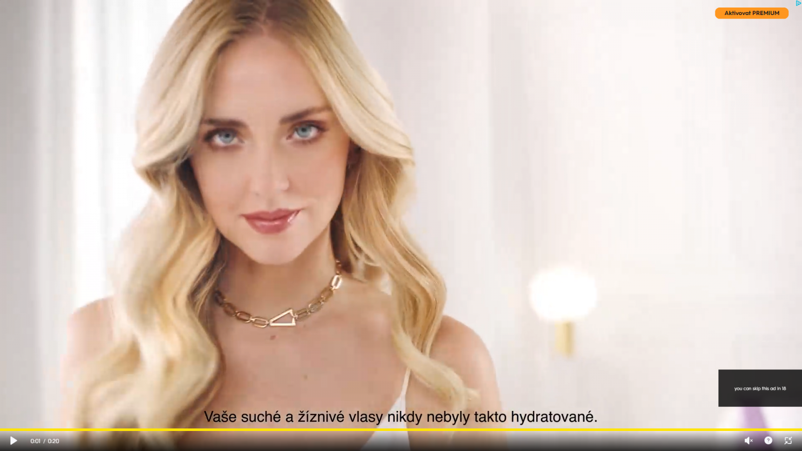 Rozlišení a reklamy v bezplatné verzi Prima+