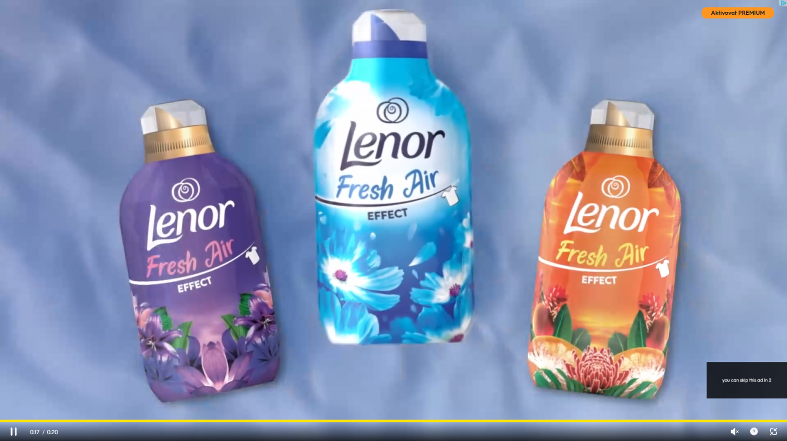 Rozlišení a reklamy v bezplatné verzi Prima+