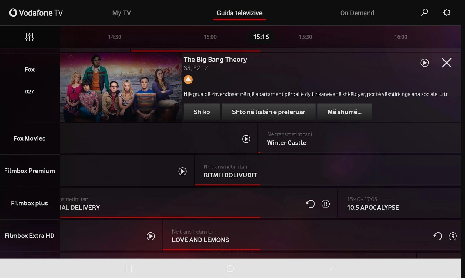 TV služba Vodafone Albania