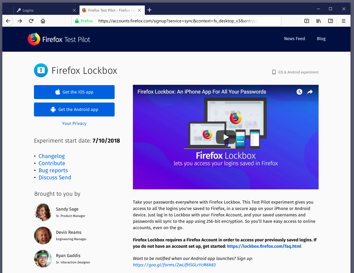 Firefox Lockbox