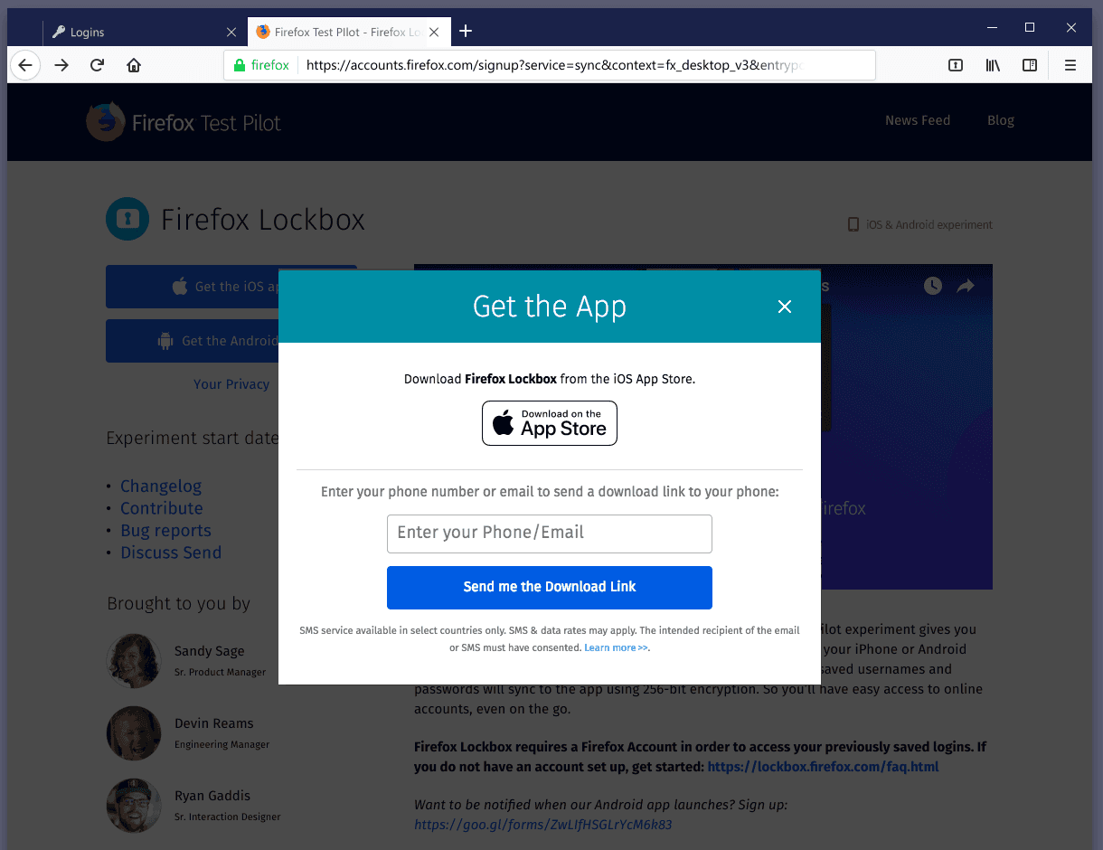 Firefox Lockbox