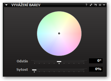 Nástroj pro vyvážení barev.