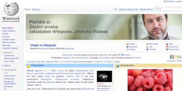 Přispějte na provoz Wikipedie 