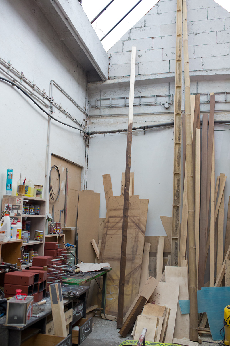 V branických ledárnách vznikají unikátní bambusové konstrukce