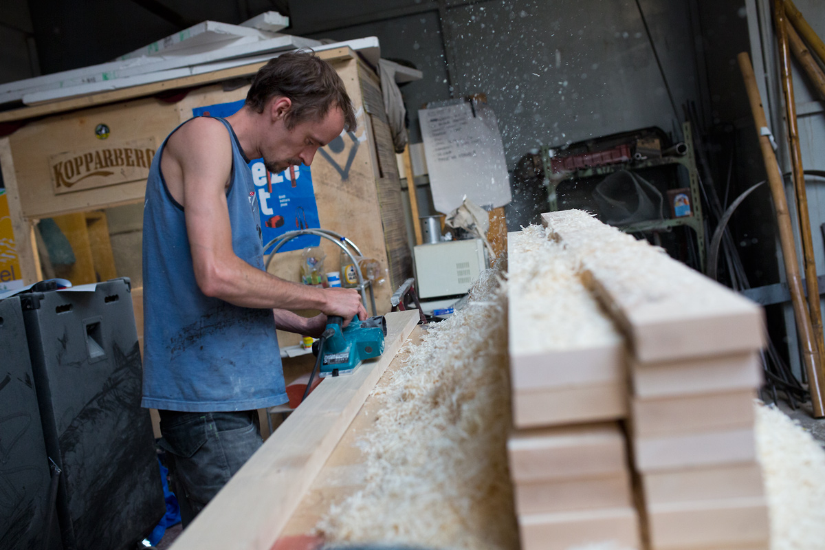 V branických ledárnách vznikají unikátní bambusové konstrukce