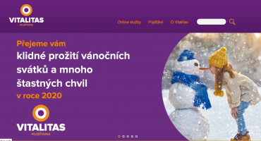 Vánoční přání od Vitalitas pojišťovny v roce 2019.