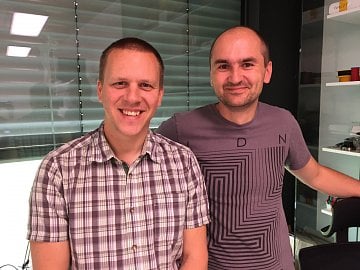 Hardwarový manažer Seznamu Miroslav Bezdička (vlevo) a Pavel Zima