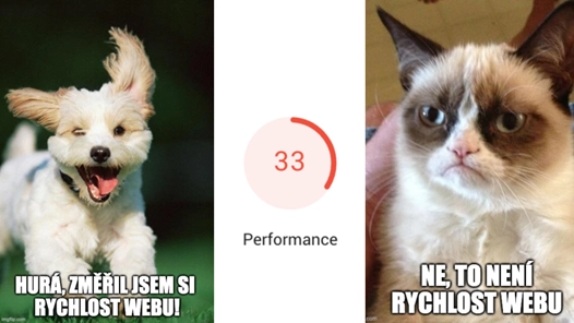 Ne, Lighthouse score neudává rychlost vašeho webu.