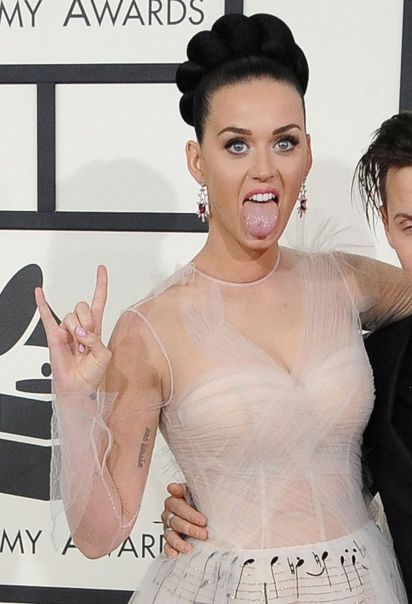 Zpěvačka Katy Perry na červeném koberci