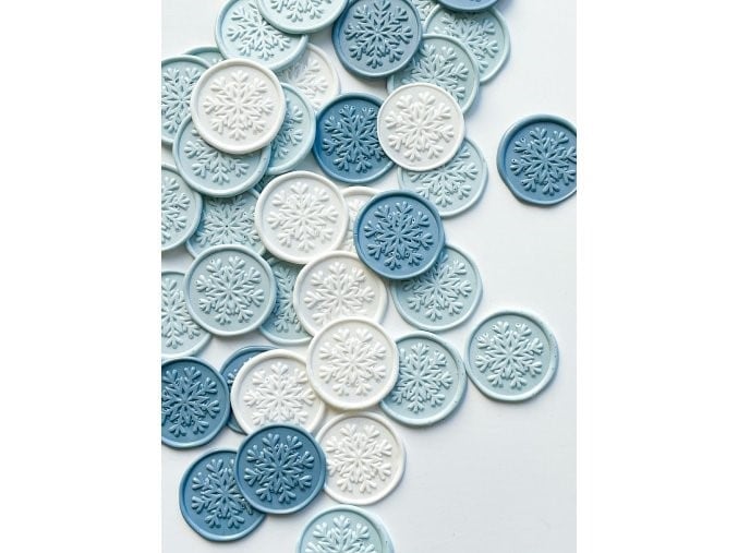 Hotové pečeti - vločky