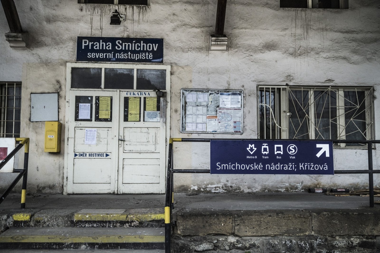 Smíchovské nádraží a jeho okolí před současnou přestavbou