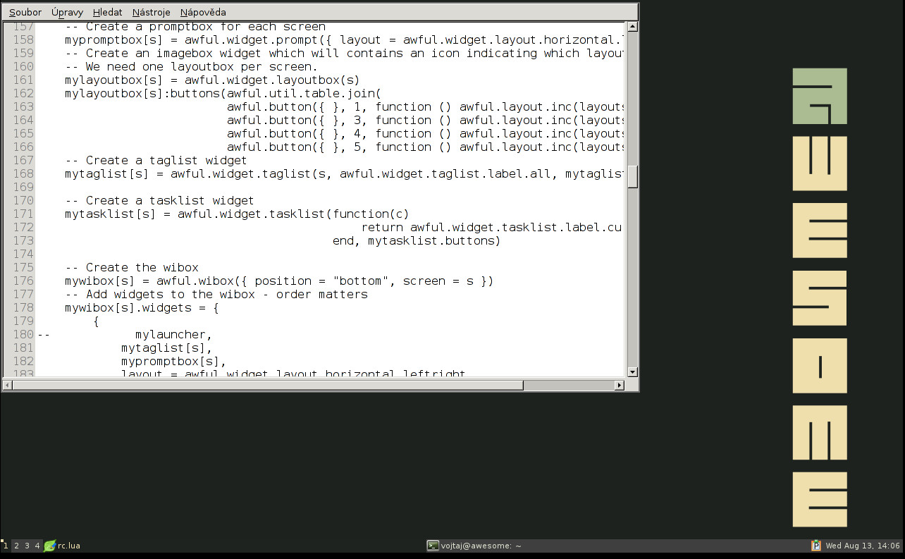 Awesome po úpravách