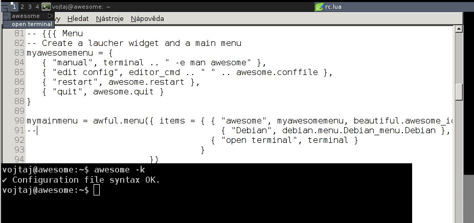 Awesome po úpravách