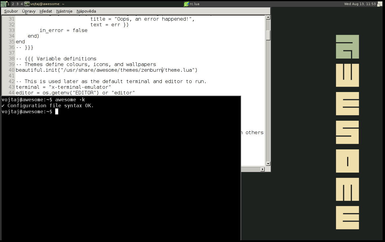 Awesome po úpravách