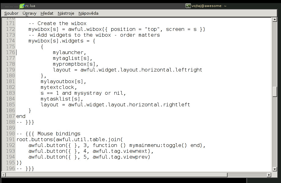 Awesome po úpravách