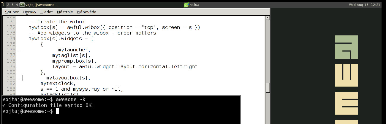 Awesome po úpravách