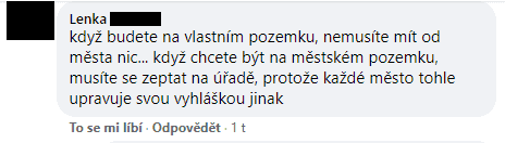 Podnikatelka na Facebooku řeší prodej výrobků před svým domem