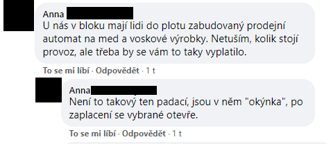 Podnikatelka na Facebooku řeší prodej výrobků před svým domem