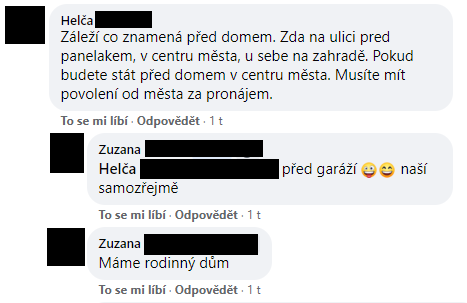 Podnikatelka na Facebooku řeší prodej výrobků před svým domem