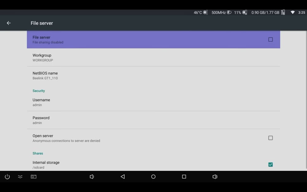 Uživatelské menu – verze s Custom Rom Superceleron
