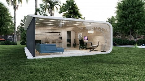 Náhledový obrázek - Elegantní dům z odpadků. Kalifornská firma vyrábí na 3D tiskárnách levná obydlí z recyklovaného plastu