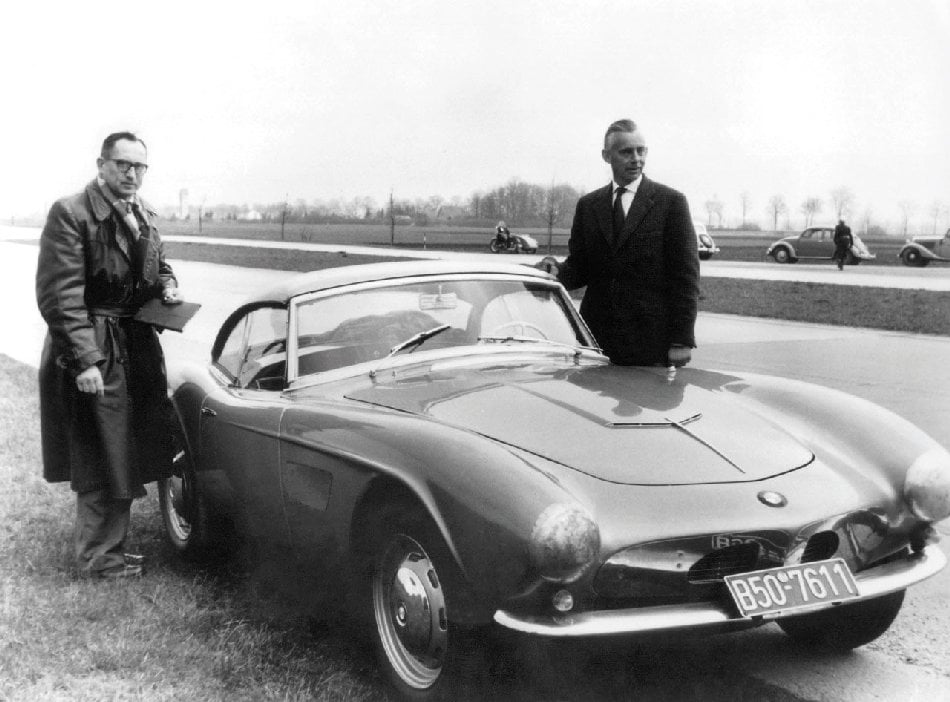 Prototypové BMW 507 se od konečného sériového provedení v detailech lišilo.