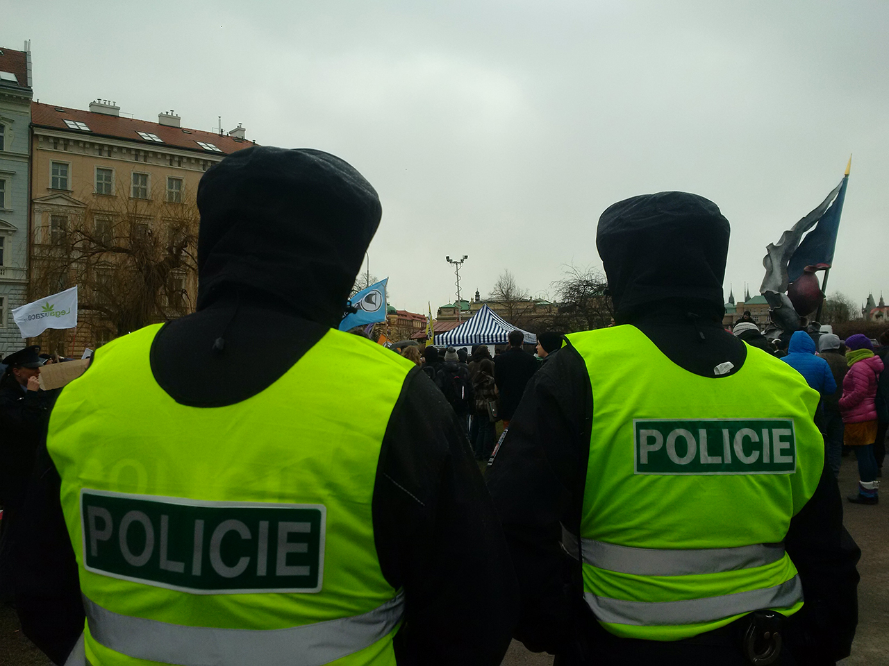 Demonstrace za svobodný internet v Praze 20.2.2016