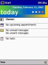 Screenshot Pocket PC 2000