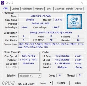 Sledování parametrů CPU pomocí nástroje CPU-Z