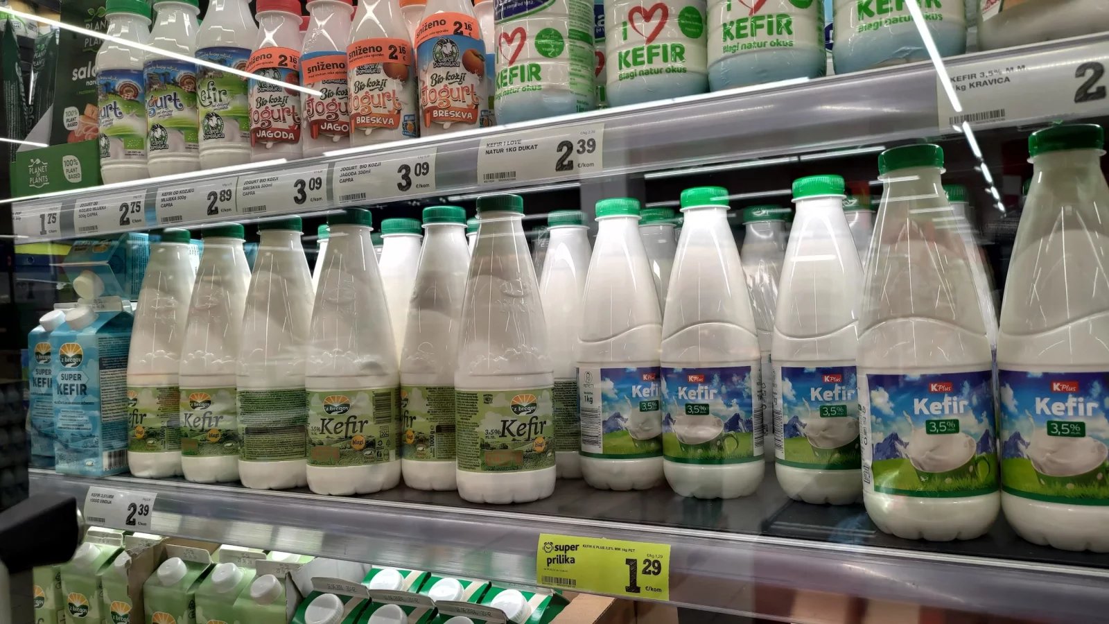 Ceny potravin v Chorvatsku. Konzum, město Krk na ostrově Krk. (9. 6. 2024)