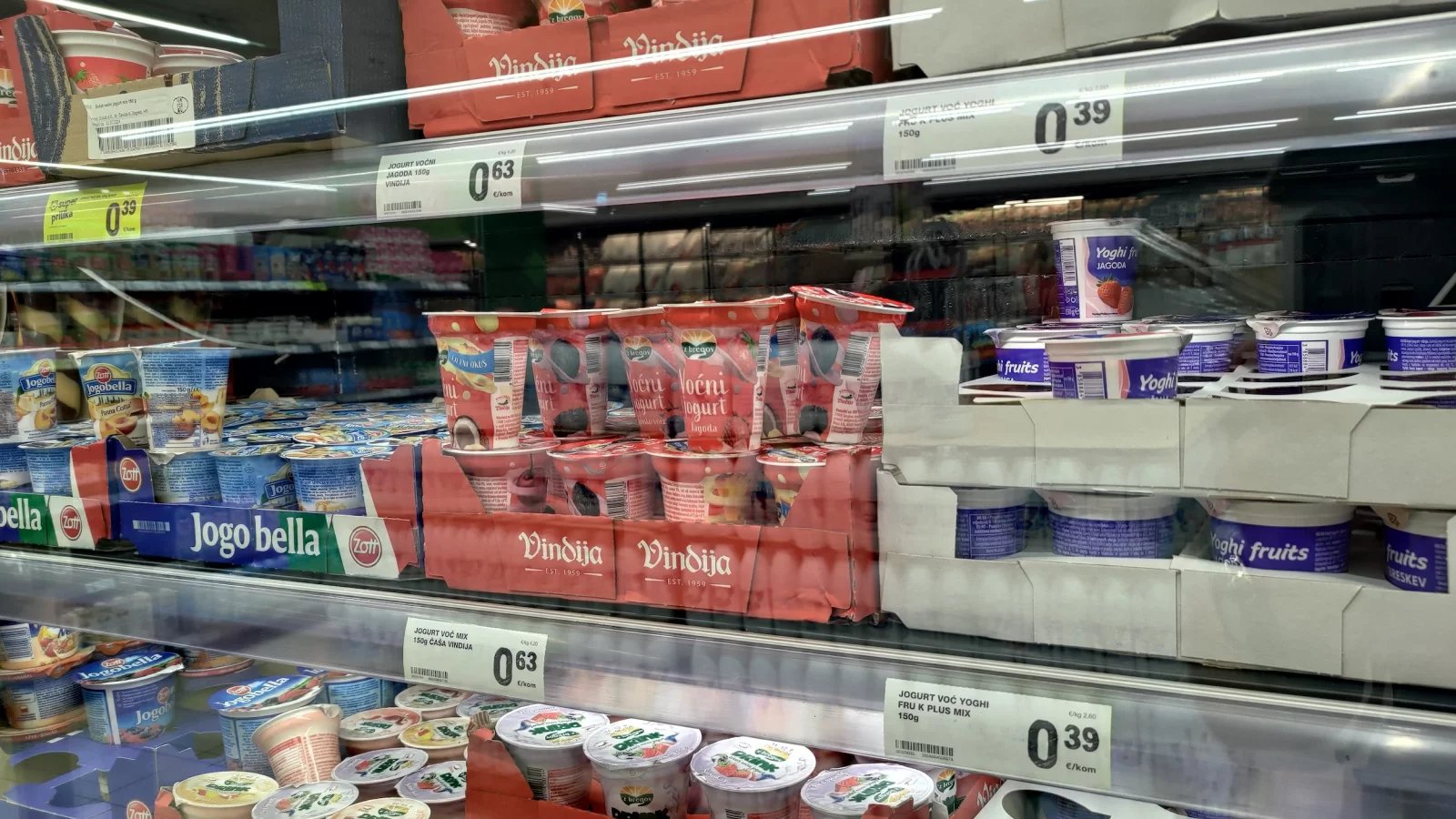 Ceny potravin v Chorvatsku. Konzum, město Krk na ostrově Krk. (9. 6. 2024)