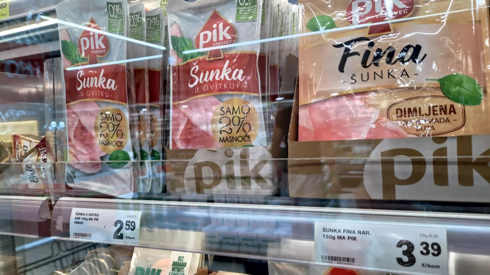 Ceny potravin v Chorvatsku. Konzum, město Krk na ostrově Krk. (9. 6. 2024)