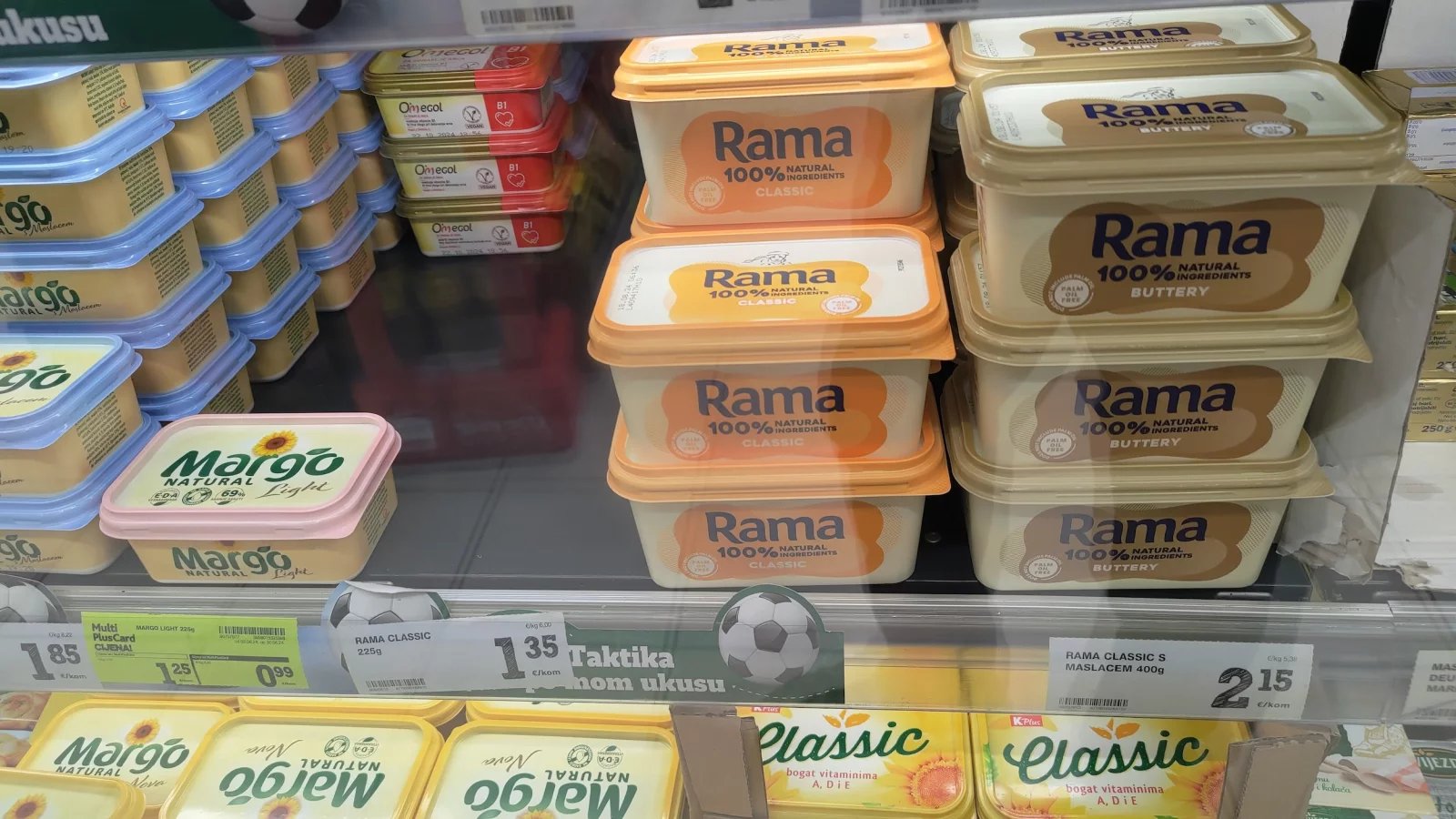 Ceny potravin v Chorvatsku. Konzum, město Krk na ostrově Krk. (9. 6. 2024)
