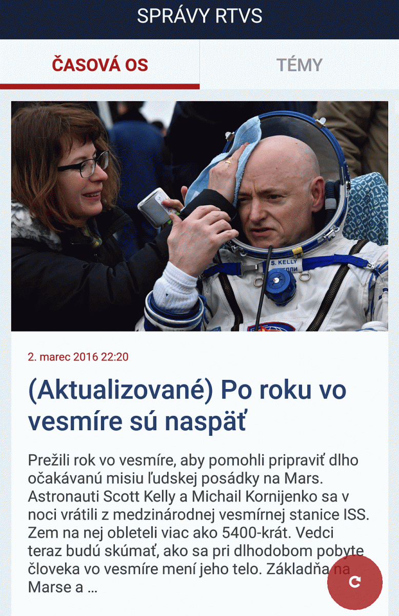 RTVS - aplikace 2016