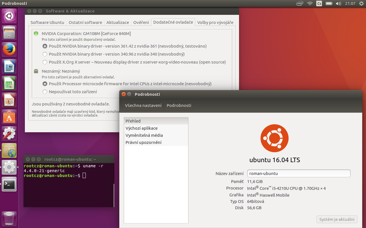 Ubuntu 16.04 LTS (Xenial Xerus)