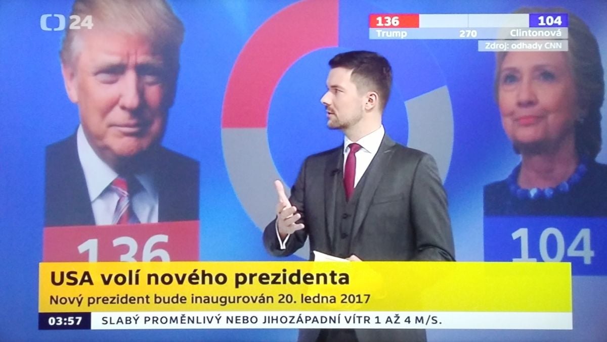 Americké volby na ČT24 a TV Nova