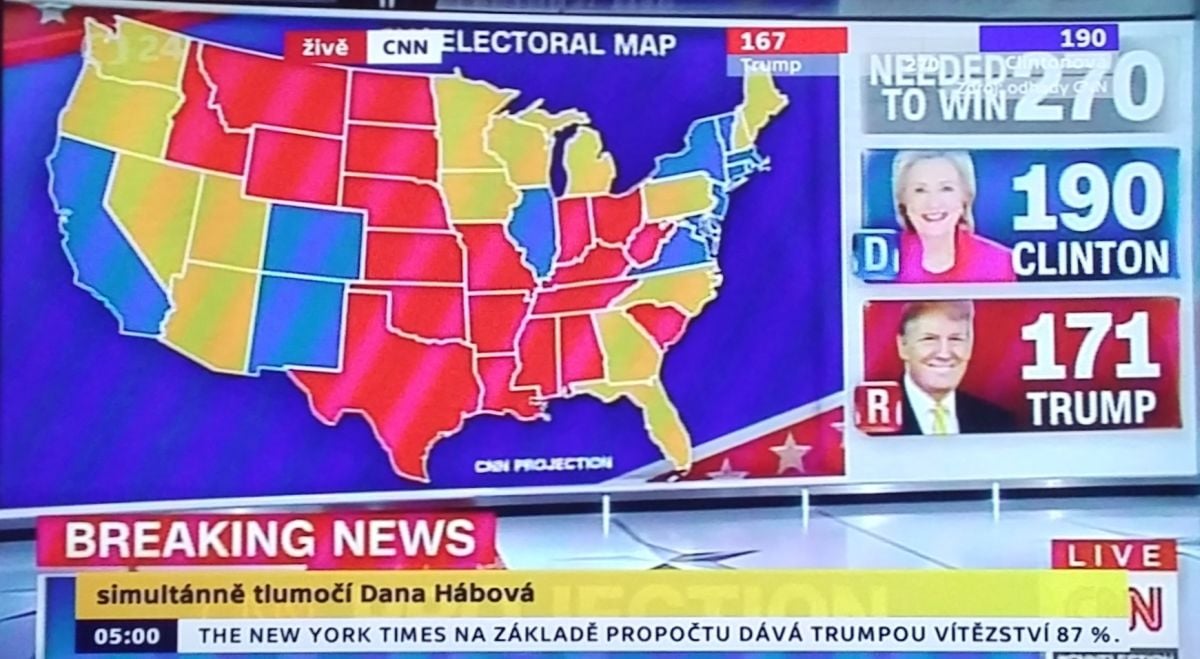 Americké volby na ČT24 a TV Nova