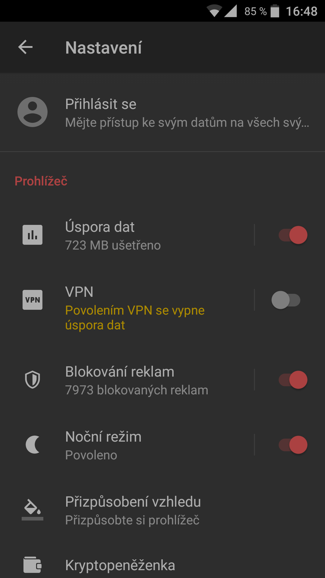 Opera 51 Android VPN