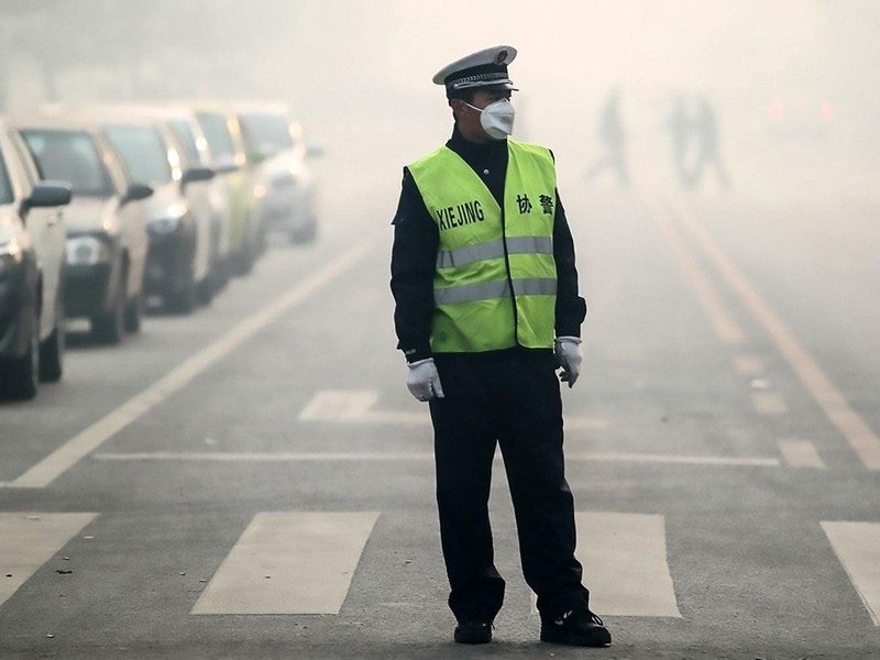 Smog v Pekingu, ilustrační foto