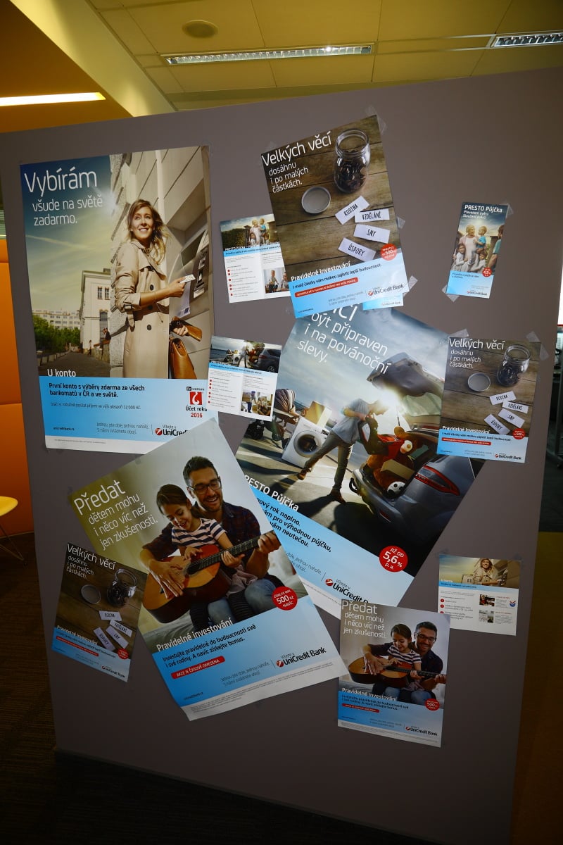 Informační letáčky.