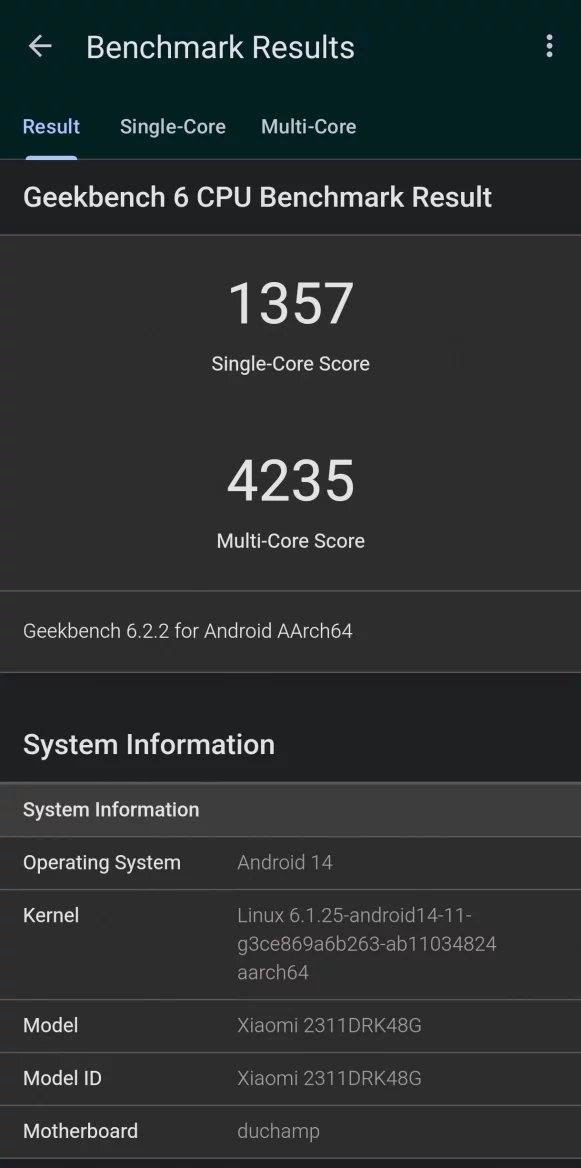 Geekbench 6
